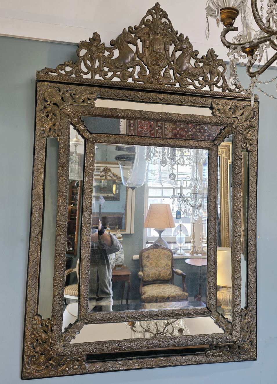 A Parisian Regence Cushion Mirror